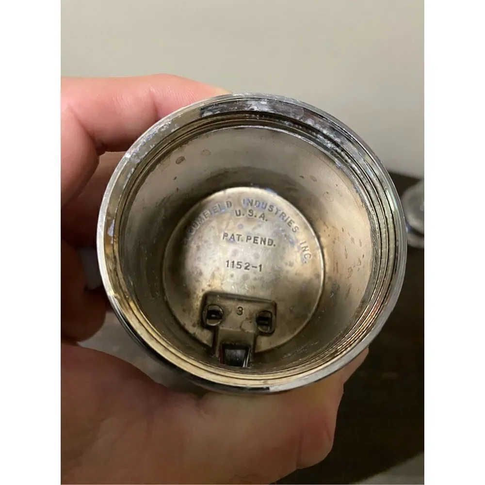 Vintage mid century chrome sugar shaker